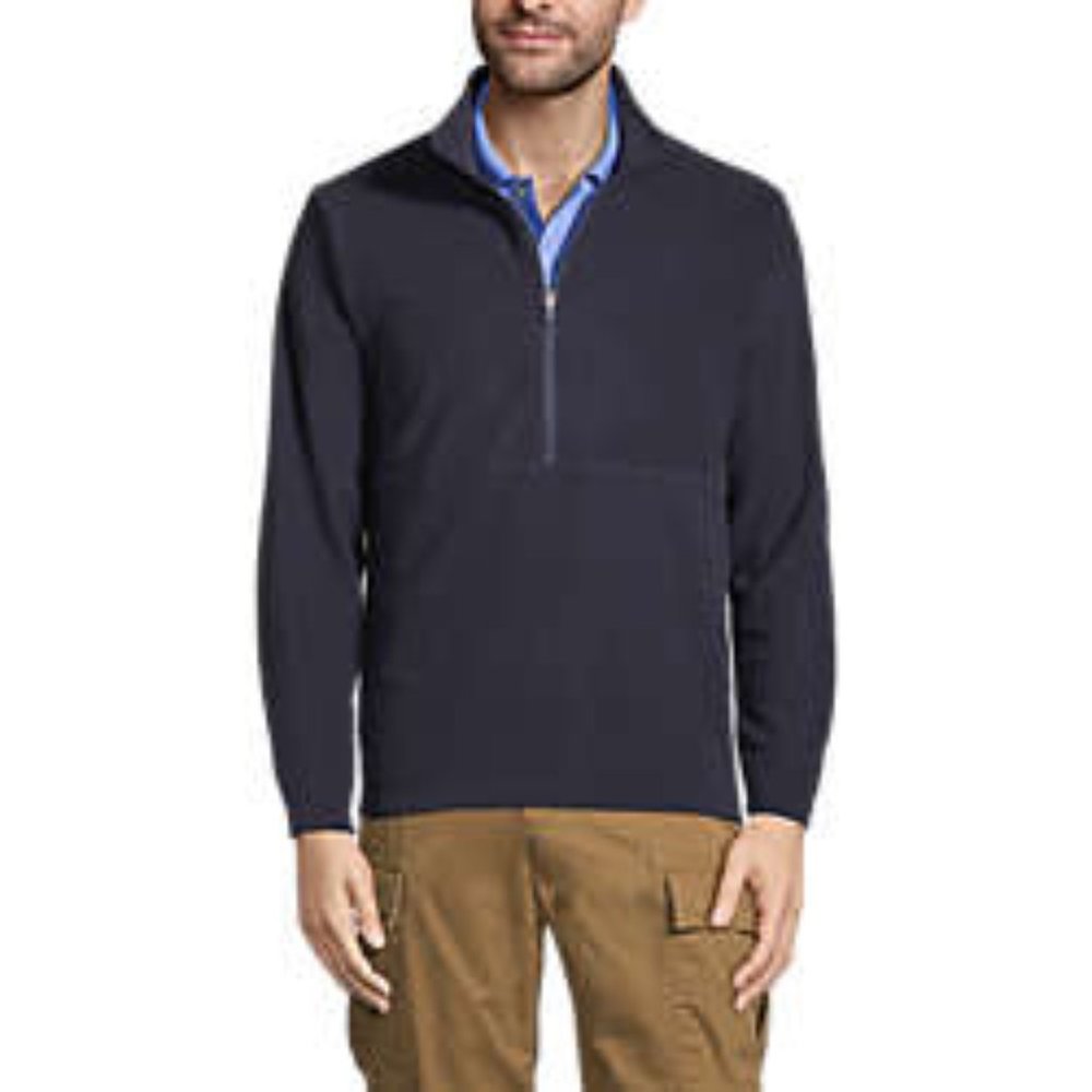 Lands' End Men's Quarter Zip Pullover
